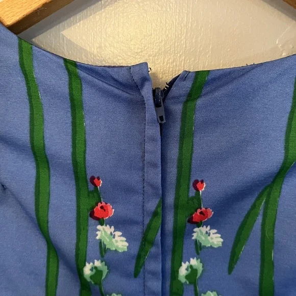 Vintage 60's Posh by Jay Anderson Women's US Sz 2 ES Multicolor Floral Mod Retro - Picture 4 of 8